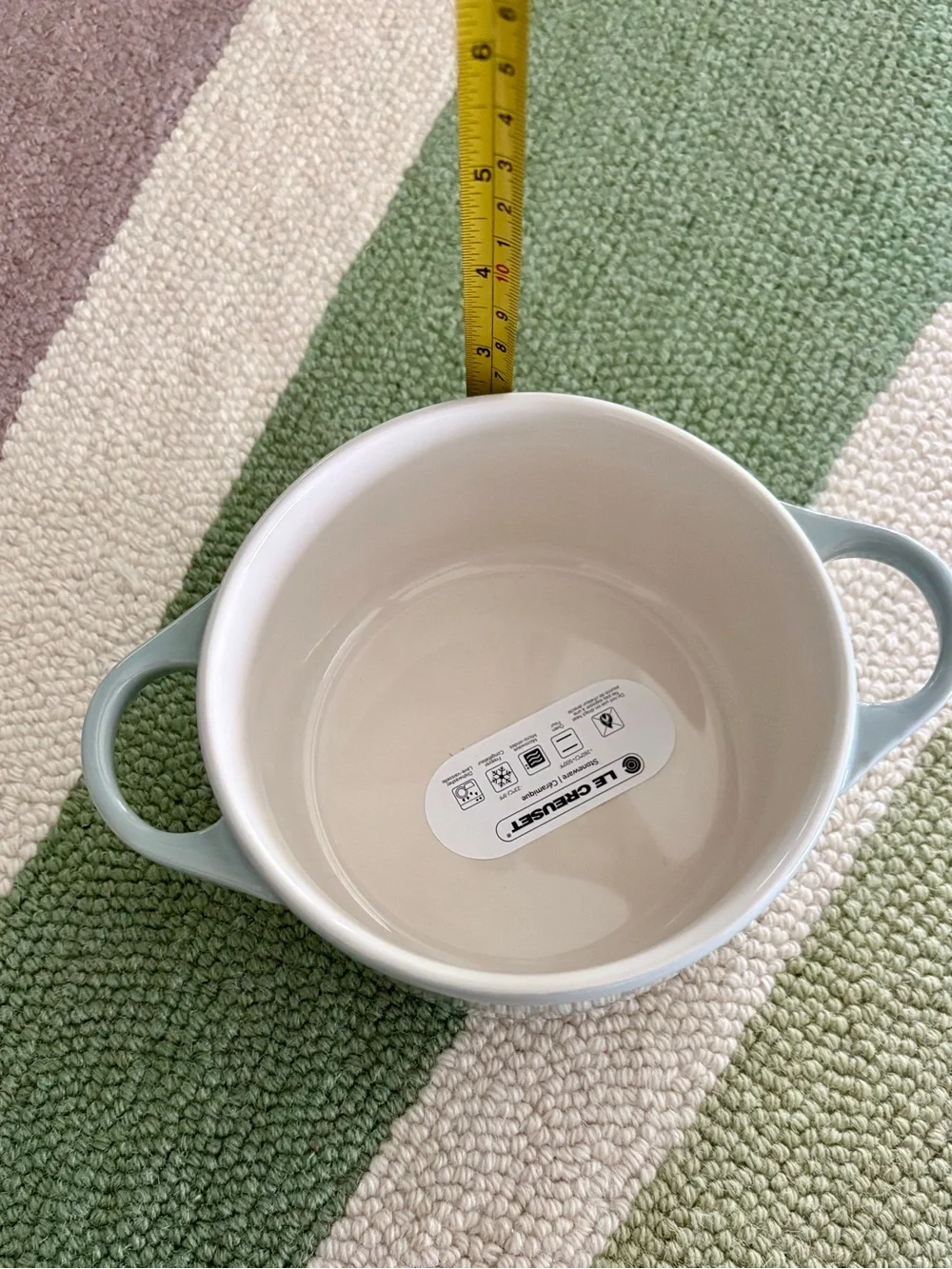 Le Creuset Pistache 24 ounce Round Cocotte & Straight Wall Ramekin